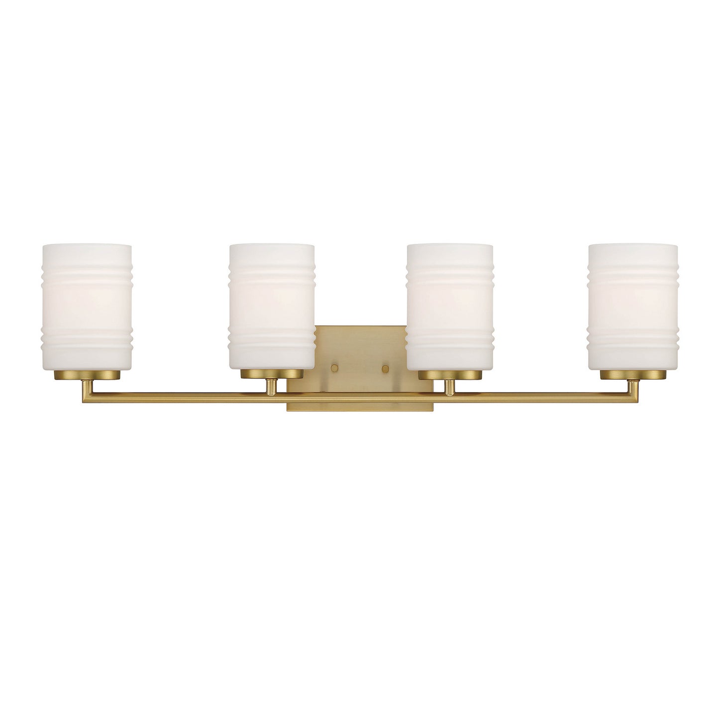 Leavenworth Four Light Vanity in Brushed Gold