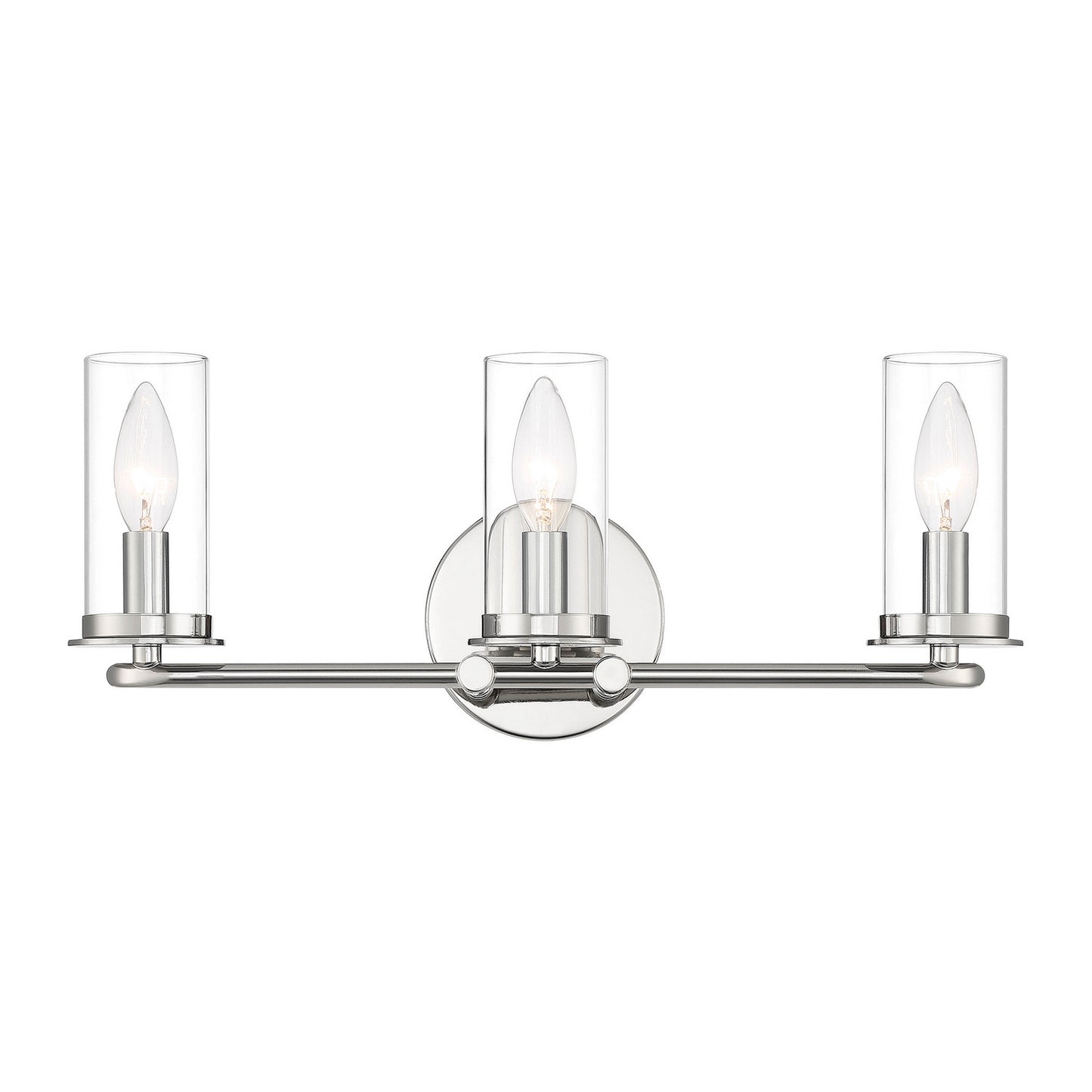 Hudson Heights Three Light Vanity in Polished Nickel