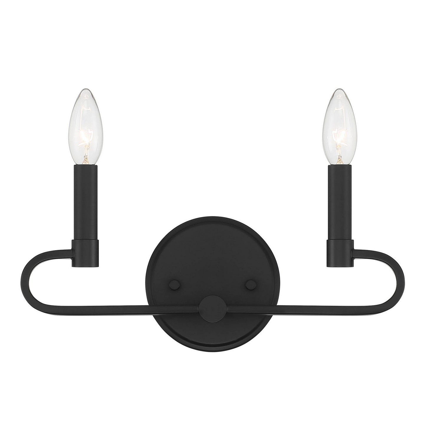 Summit Two Light Vanity in Matte Black