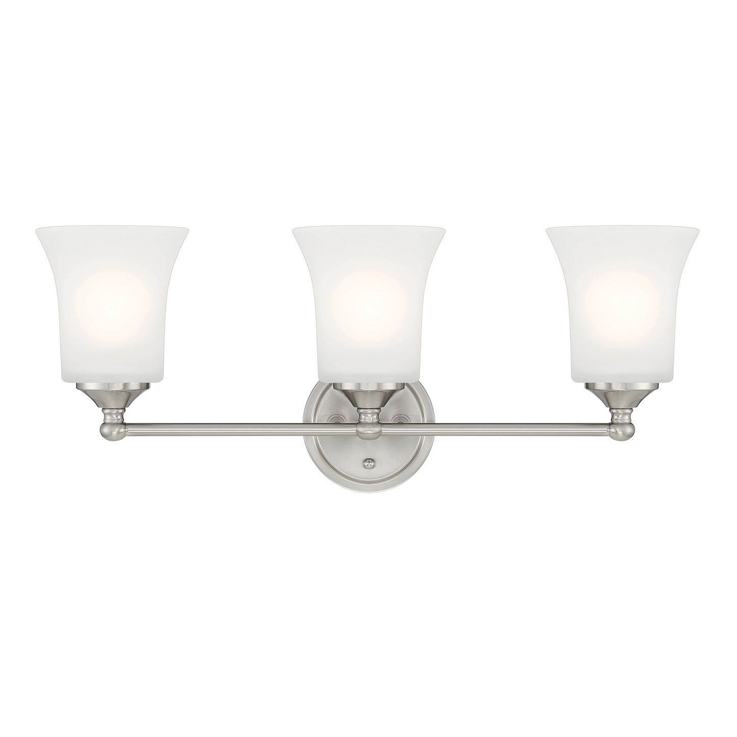 Bronson Three Light Vanity in Brushed Nickel