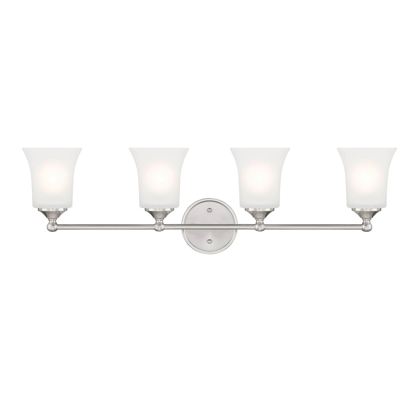 Bronson Four Light Vanity in Brushed Nickel