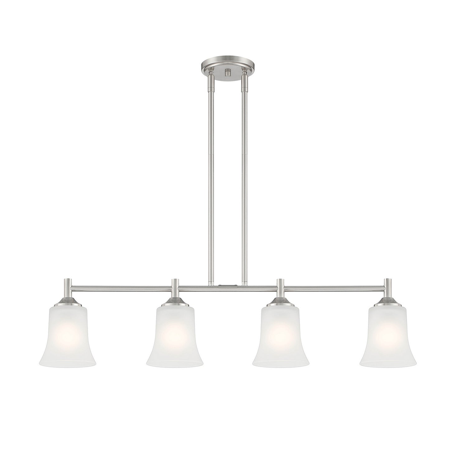 Bronson Four Light Island Pendant in Brushed Nickel