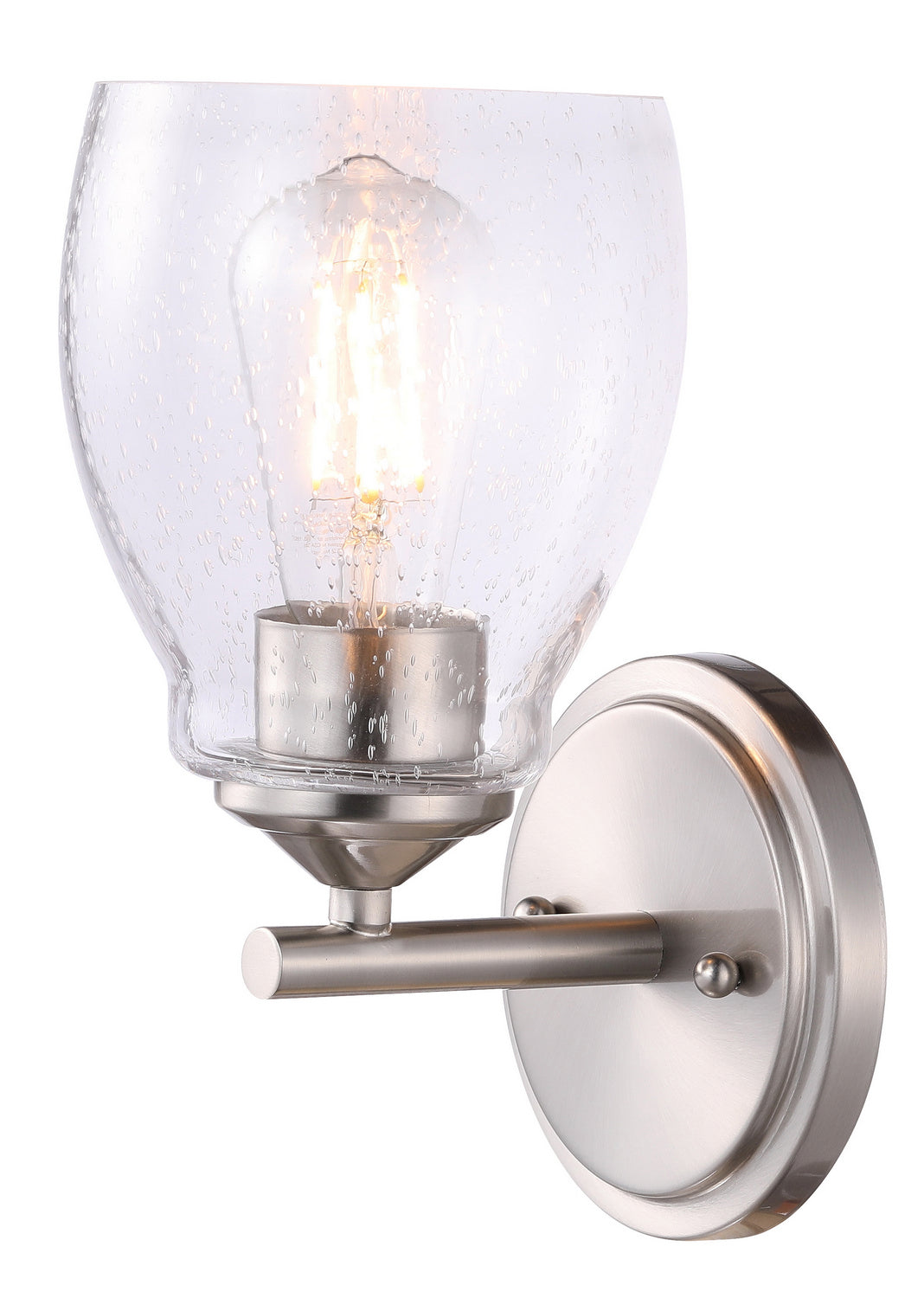 Winsley One Light Wall Lamp in Brushed Nickel