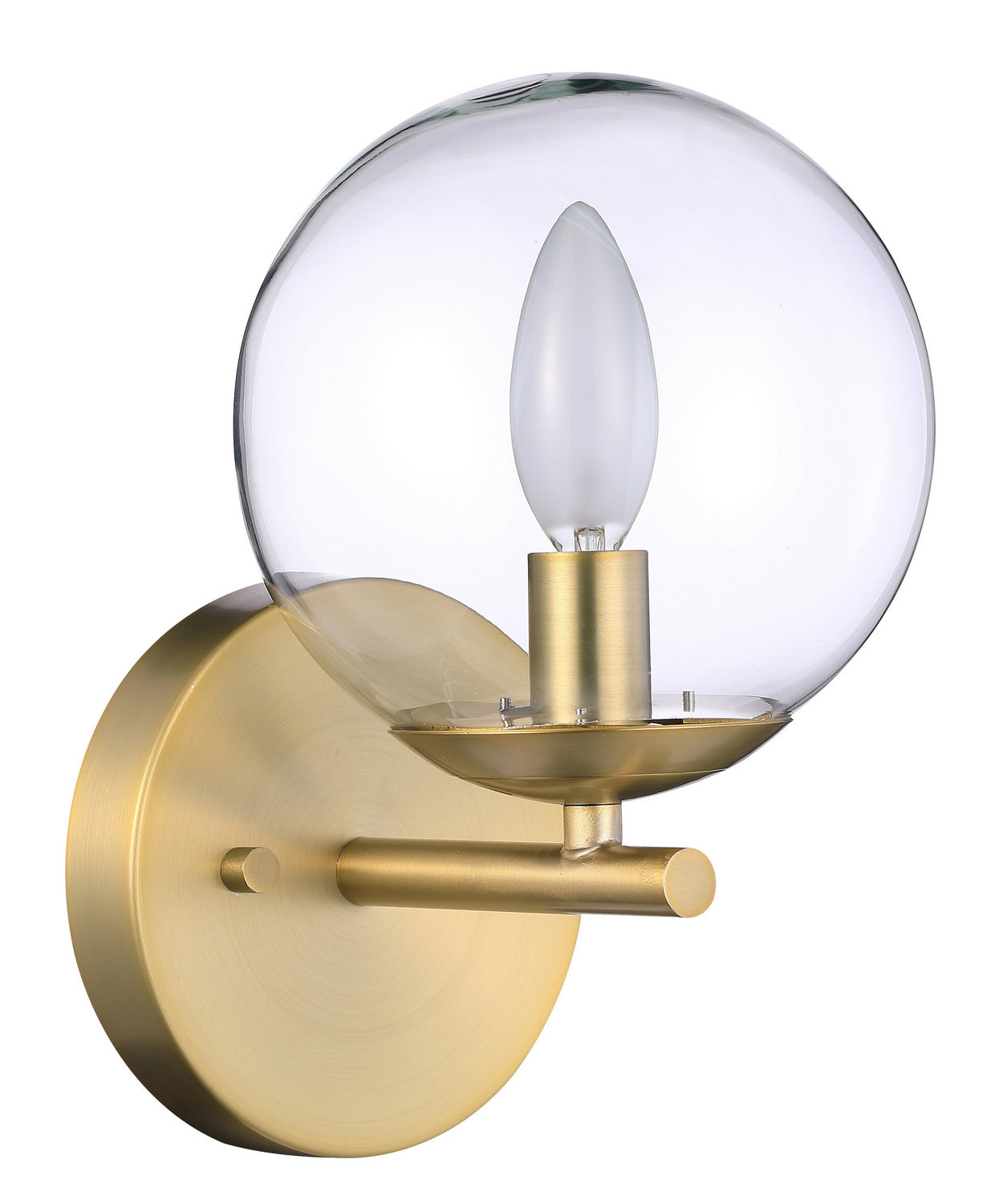 Auresa One Light Bath in Soft Brass