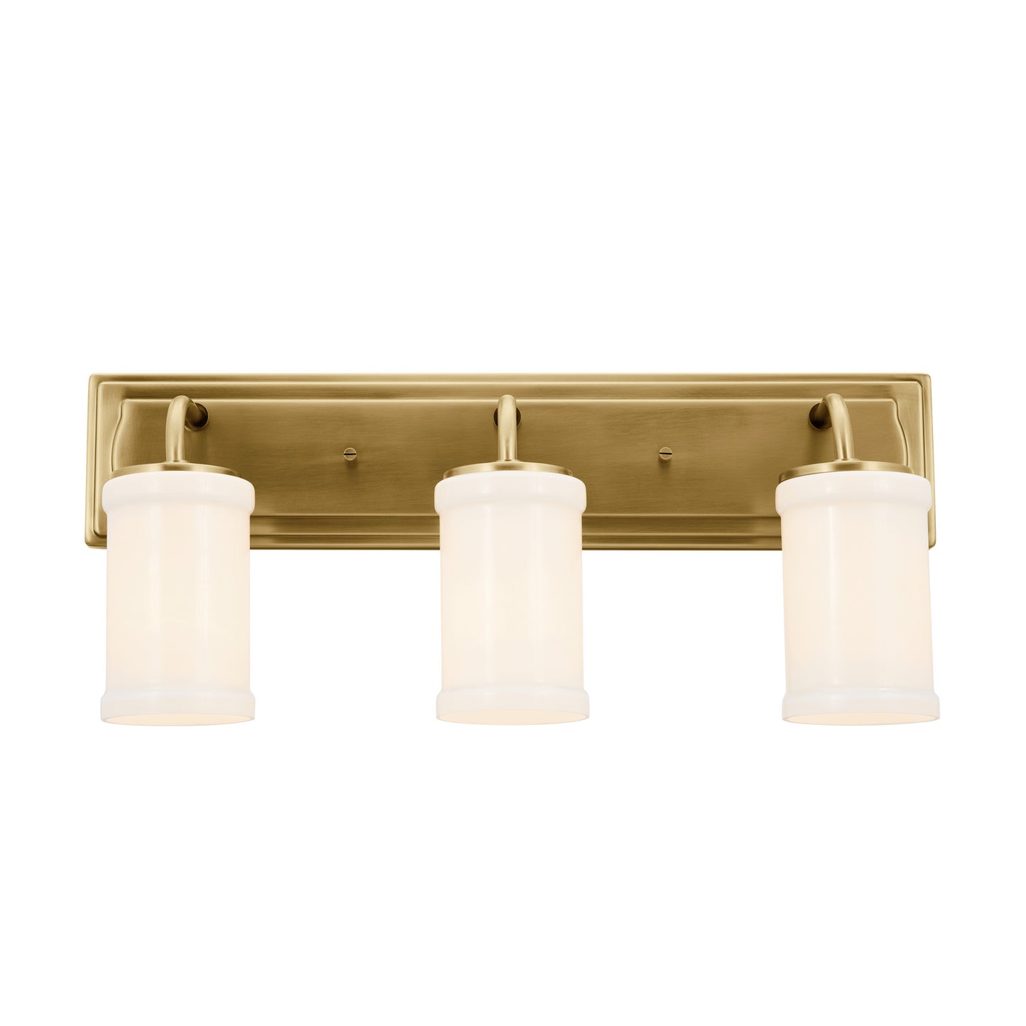 Vetivene Three Light Bath in Natural Brass