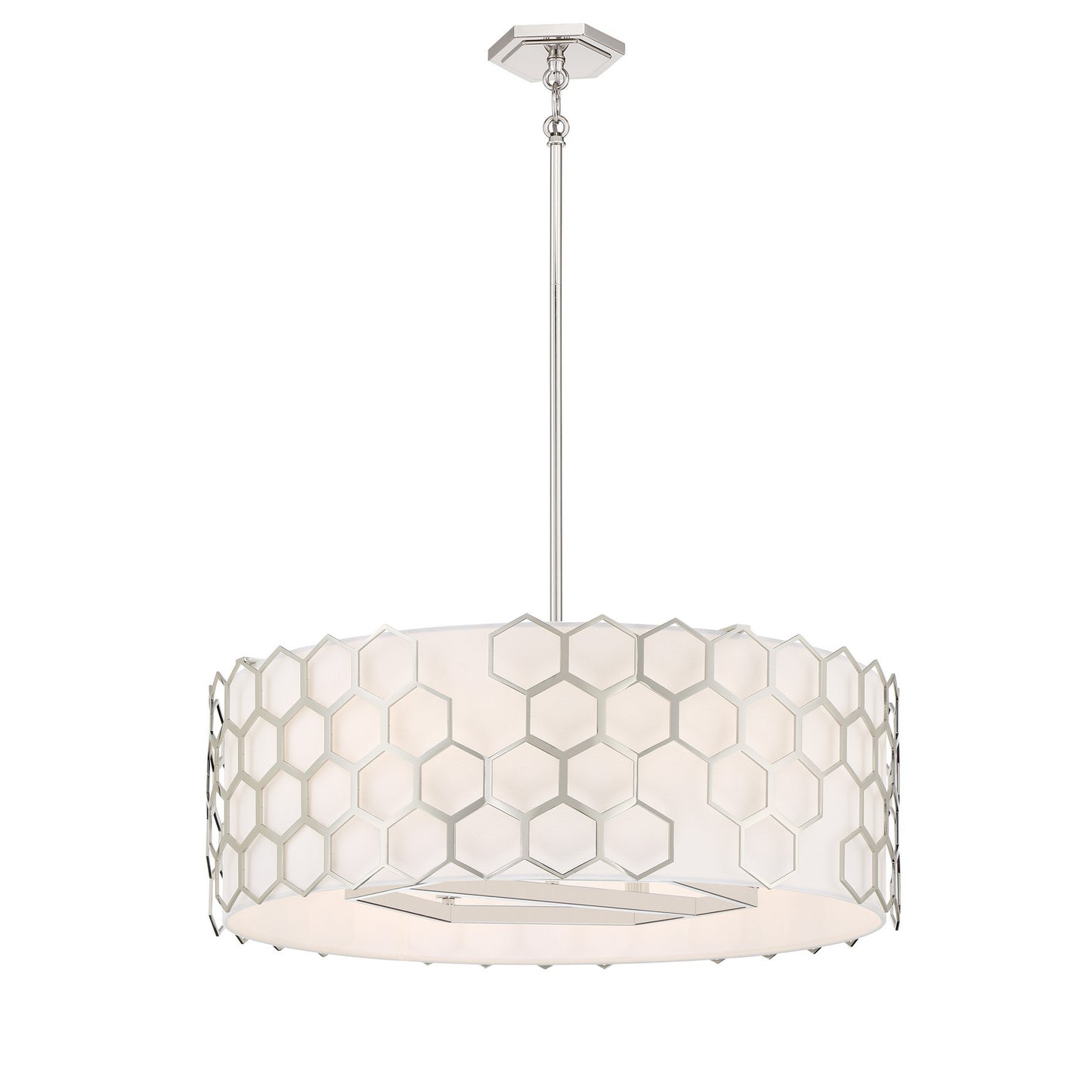 Missing Link Six Light Pendant in Polished Nickel