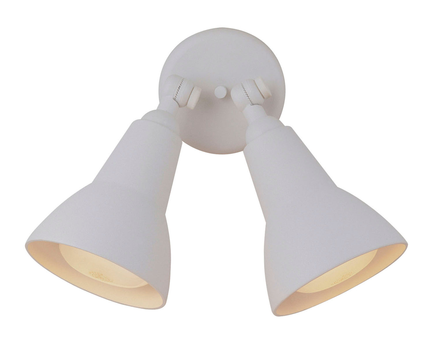 Flood Light Two Light Directional Bullet in Textured White