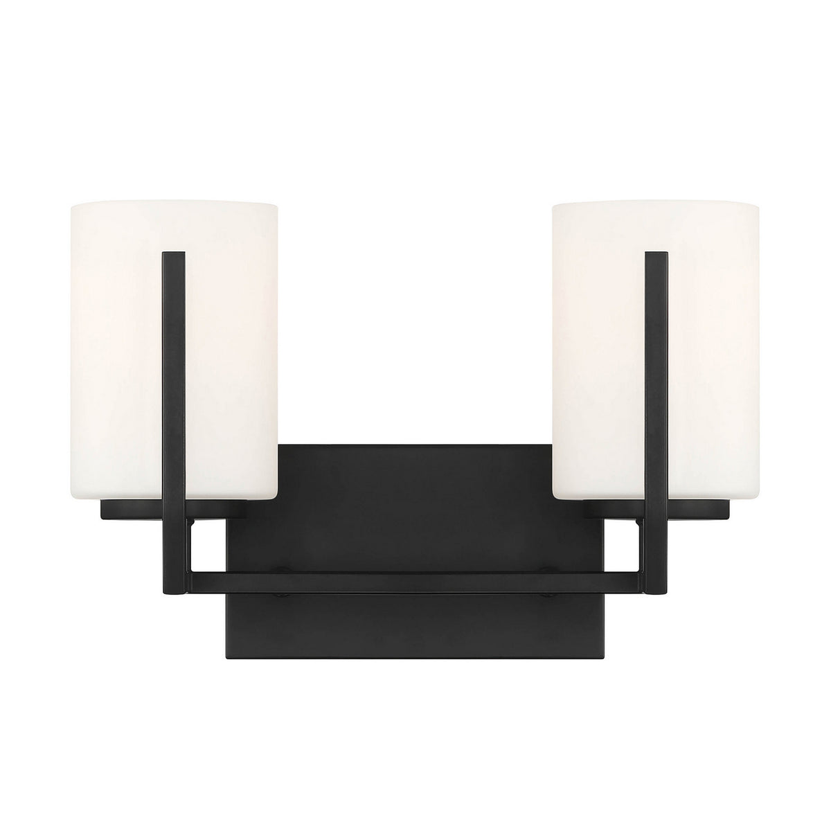 Cambria Two Light Vanity in Matte Black