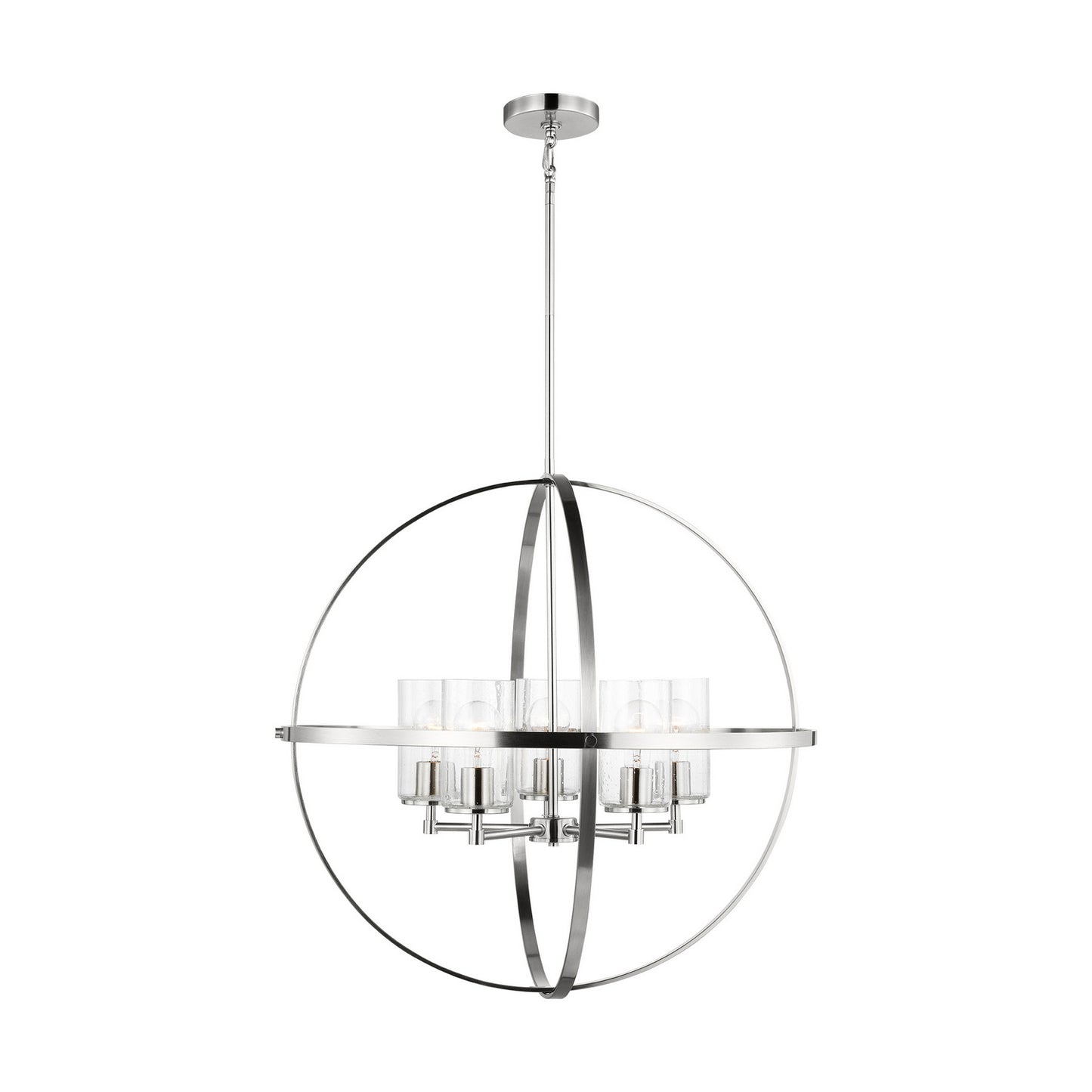Alturas Five Light Chandelier in Brushed Nickel