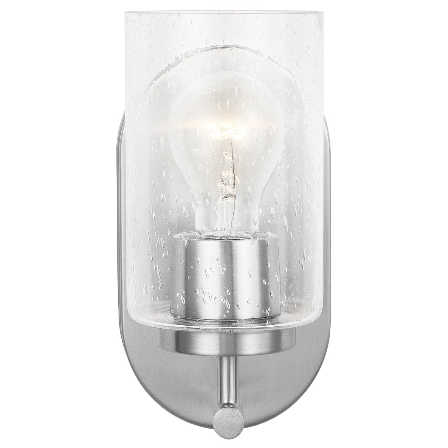 Oslo One Light Wall / Bath Sconce in Brushed Nickel
