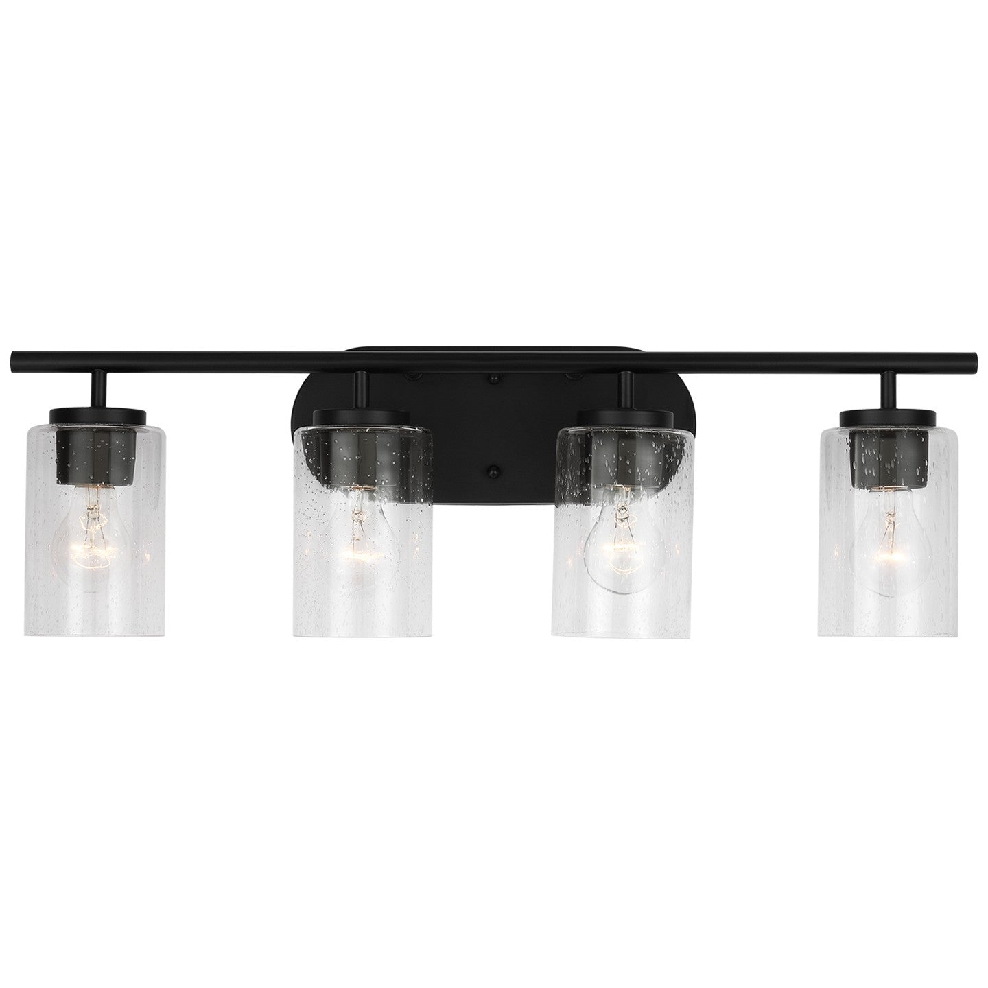 Oslo Four Light Wall / Bath in Midnight Black