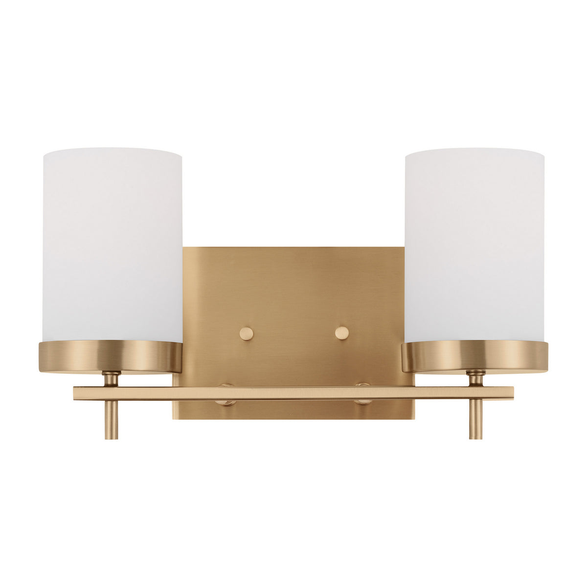 Zire Two Light Bath in Satin Brass