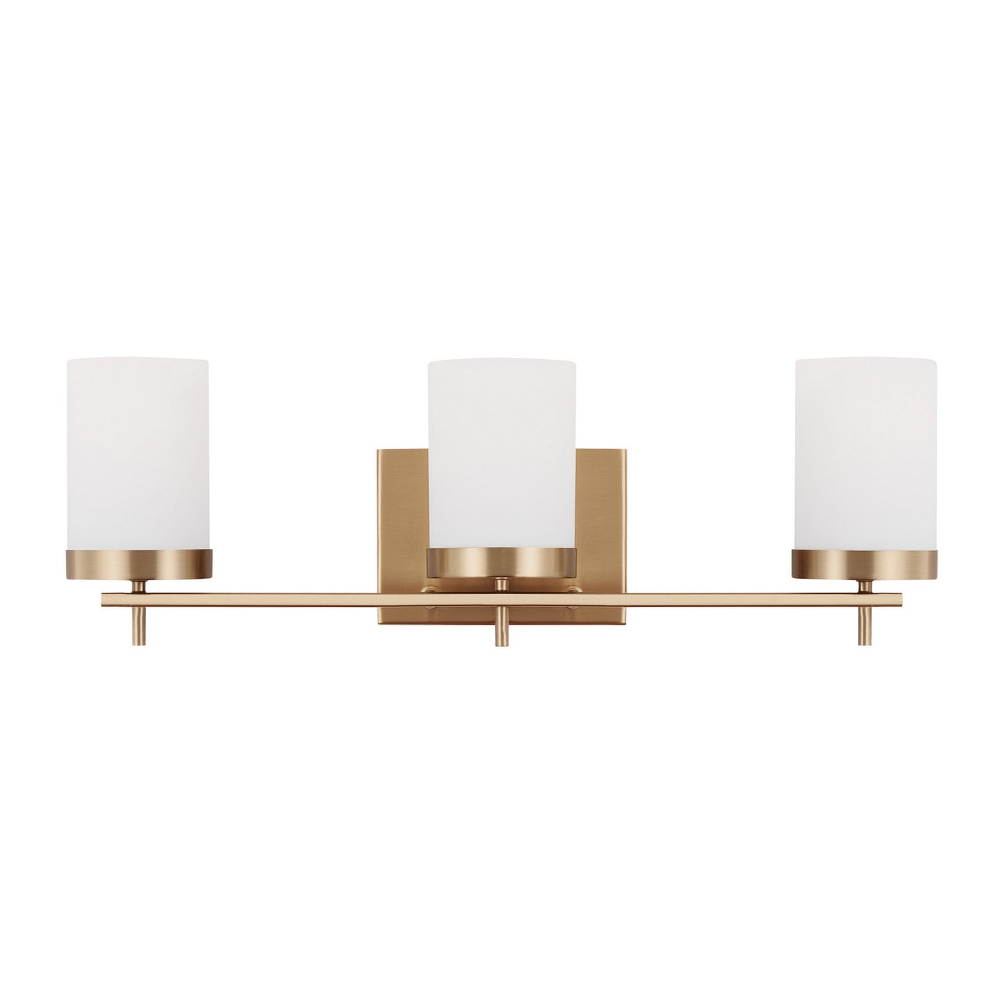 Zire Three Light Bath in Satin Brass