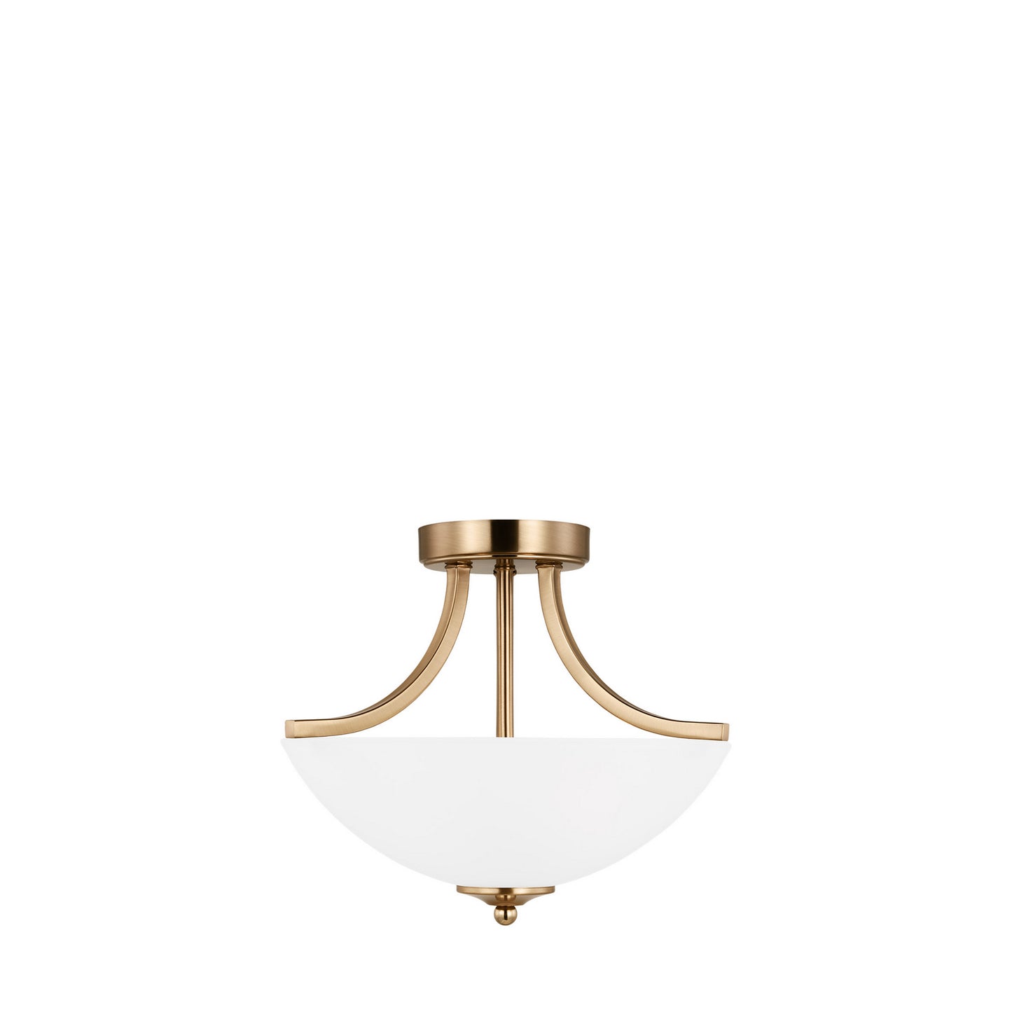 Generation Lighting - 7716502-848 - Two Light Semi-Flush Convertible Pendant - Geary - Satin Brass