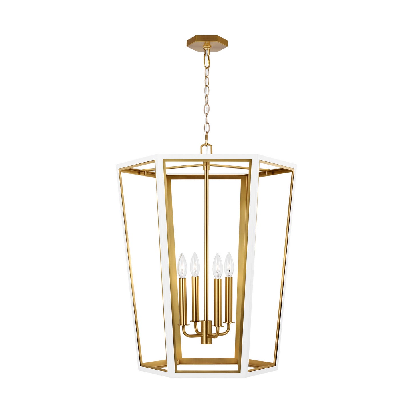 Curt Four Light Lantern in Matte White