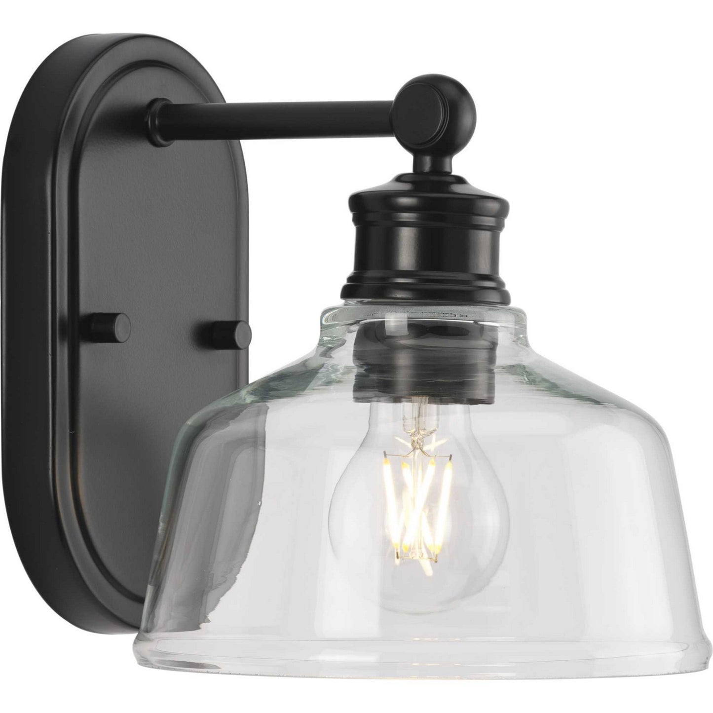 Singleton One Light Bath in Matte Black