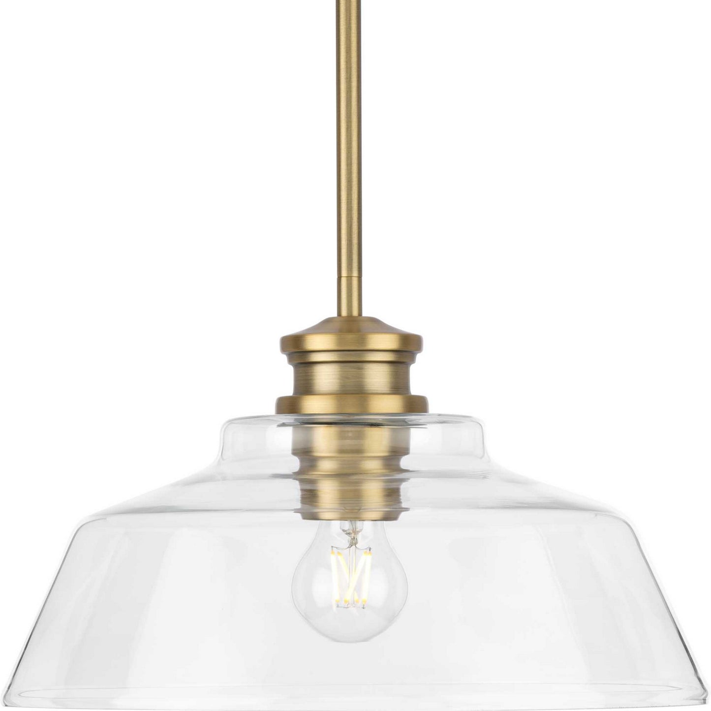 Progress Lighting - P500381-163 - One Light Pendant - Singleton - Vintage Brass