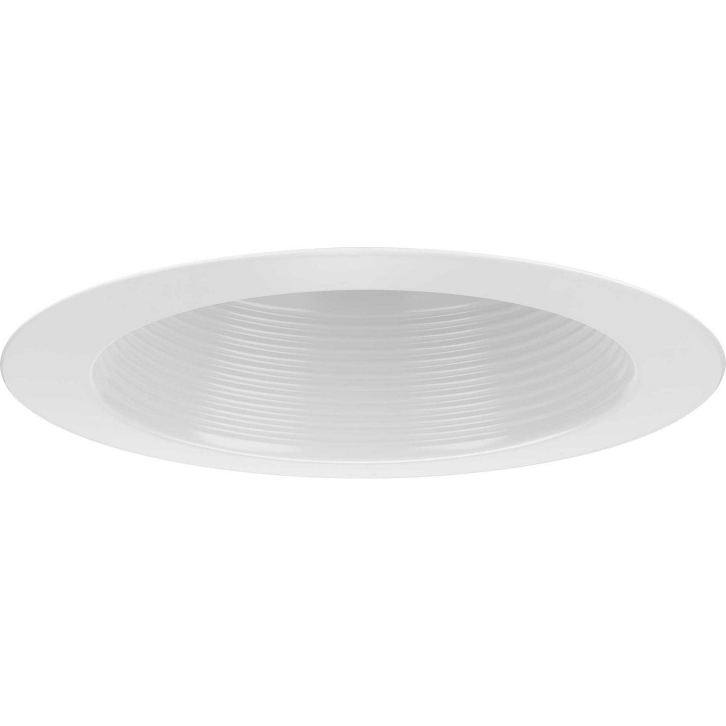 6IN RECESSED One Light Baffle Splay Trim in Satin White