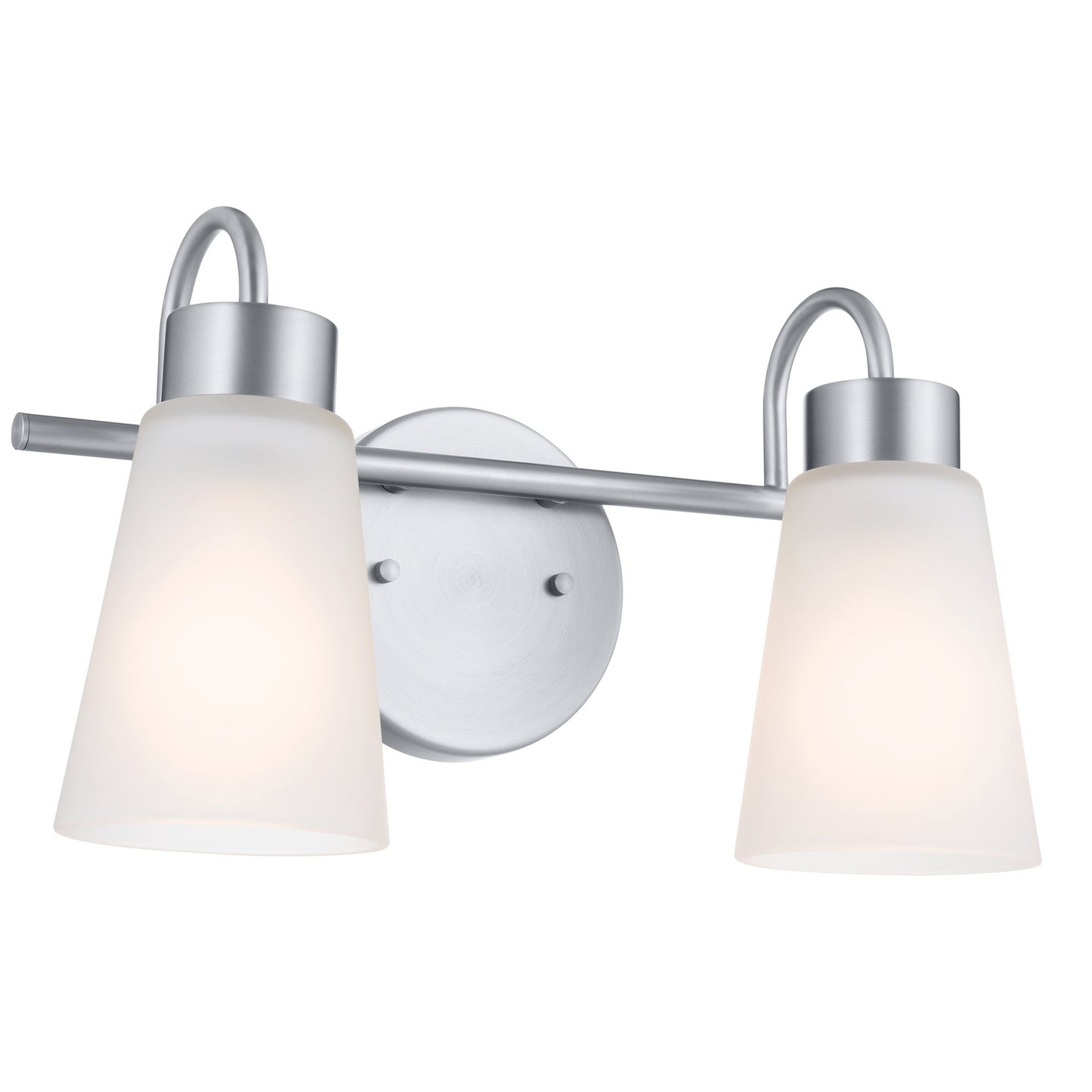 Erma Two Light Bath in Brushed Nickel