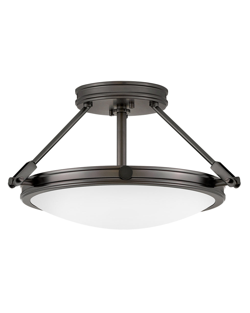 Collier LED Semi-Flush Mount in Black Oxide