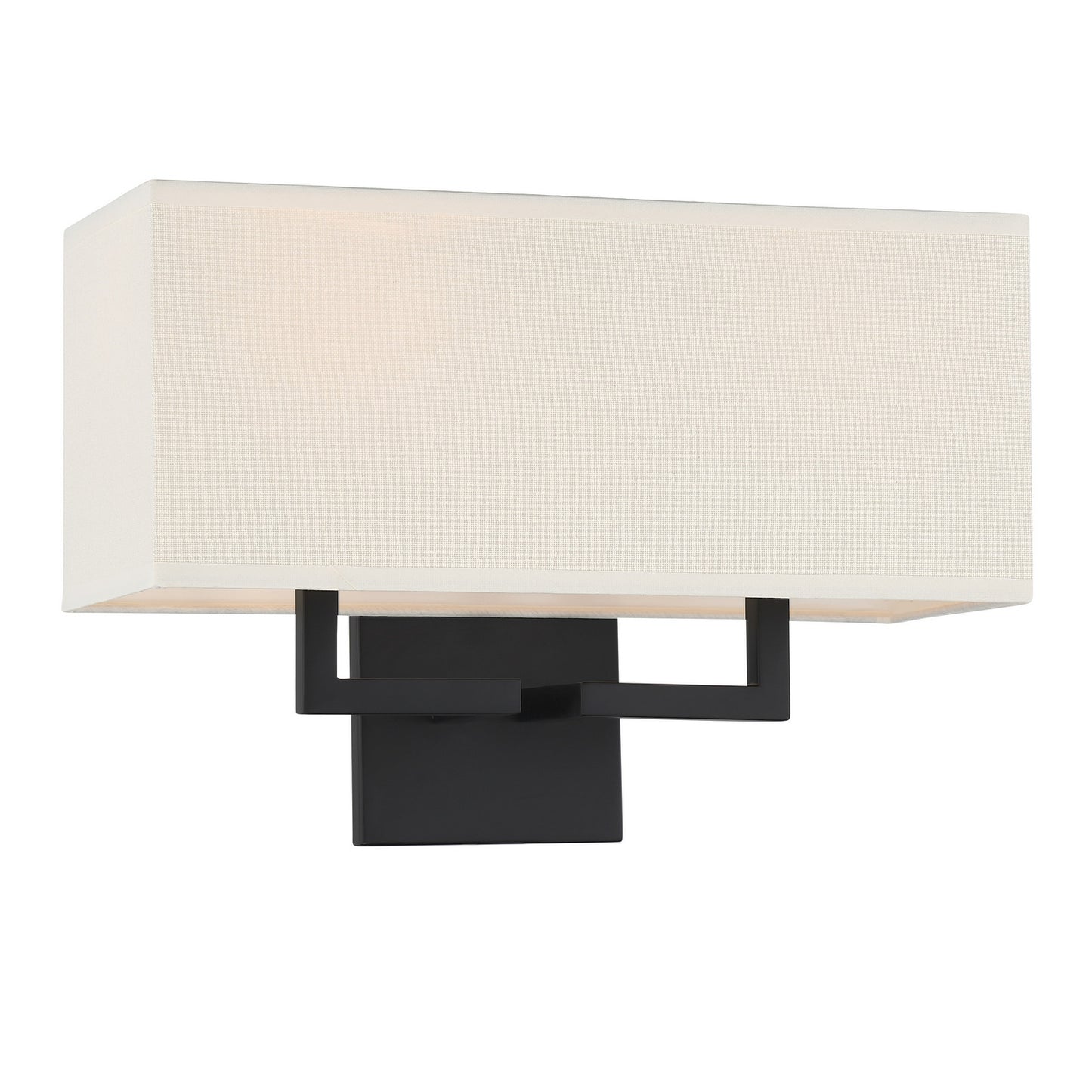 Sconce Two Light Wall Mount in Coal Black