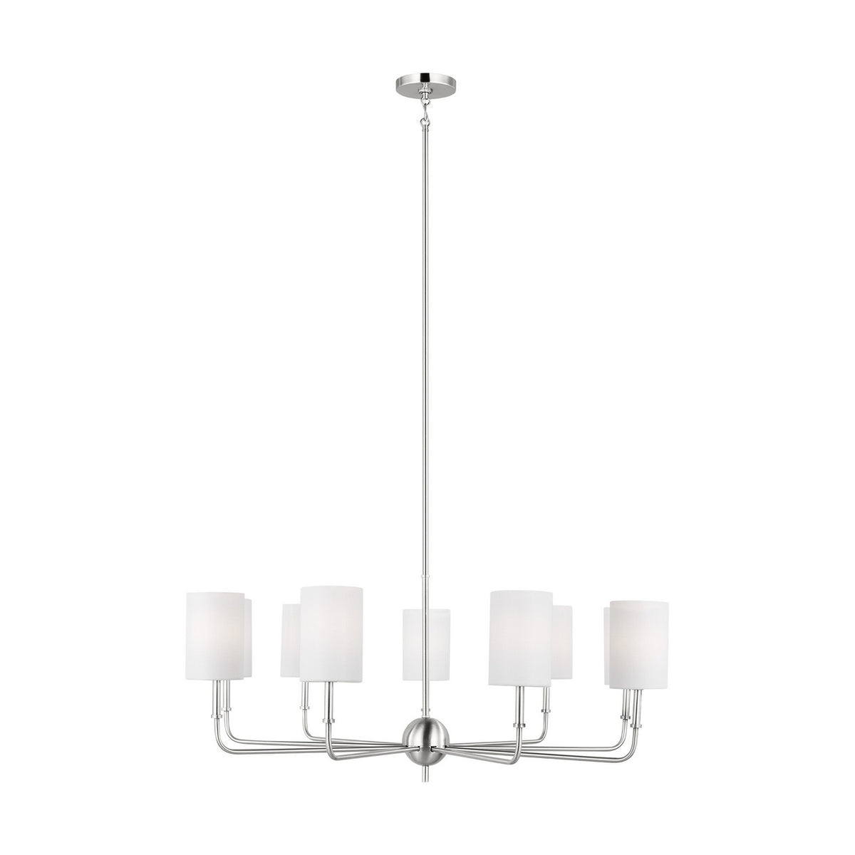 Foxdale LED Chandelier in Brushed Nickel