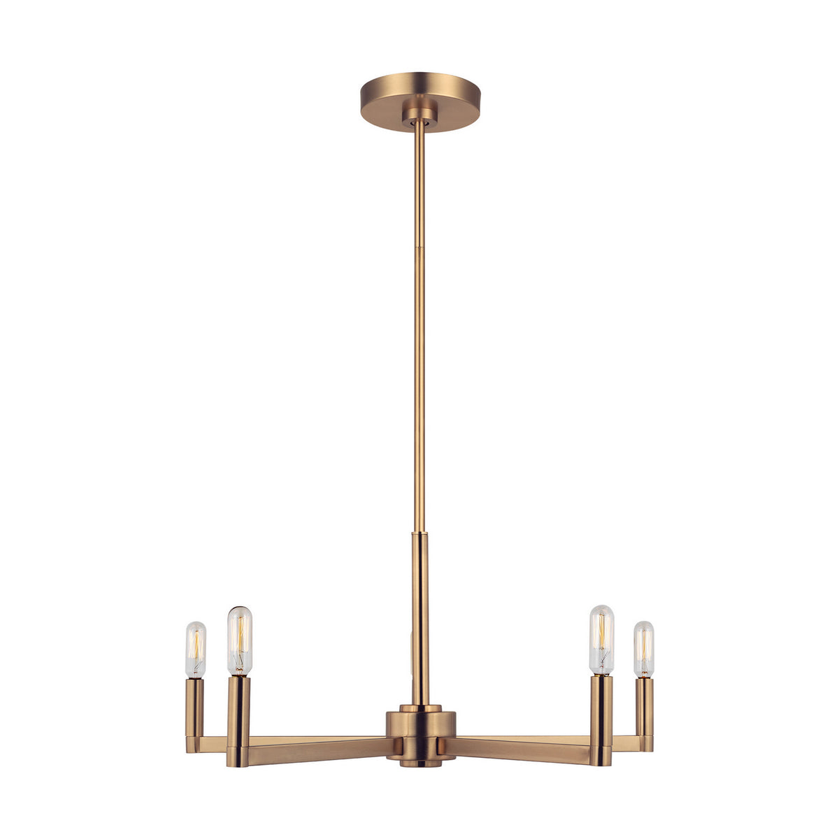 Fullton LED Chandelier in Satin Brass
