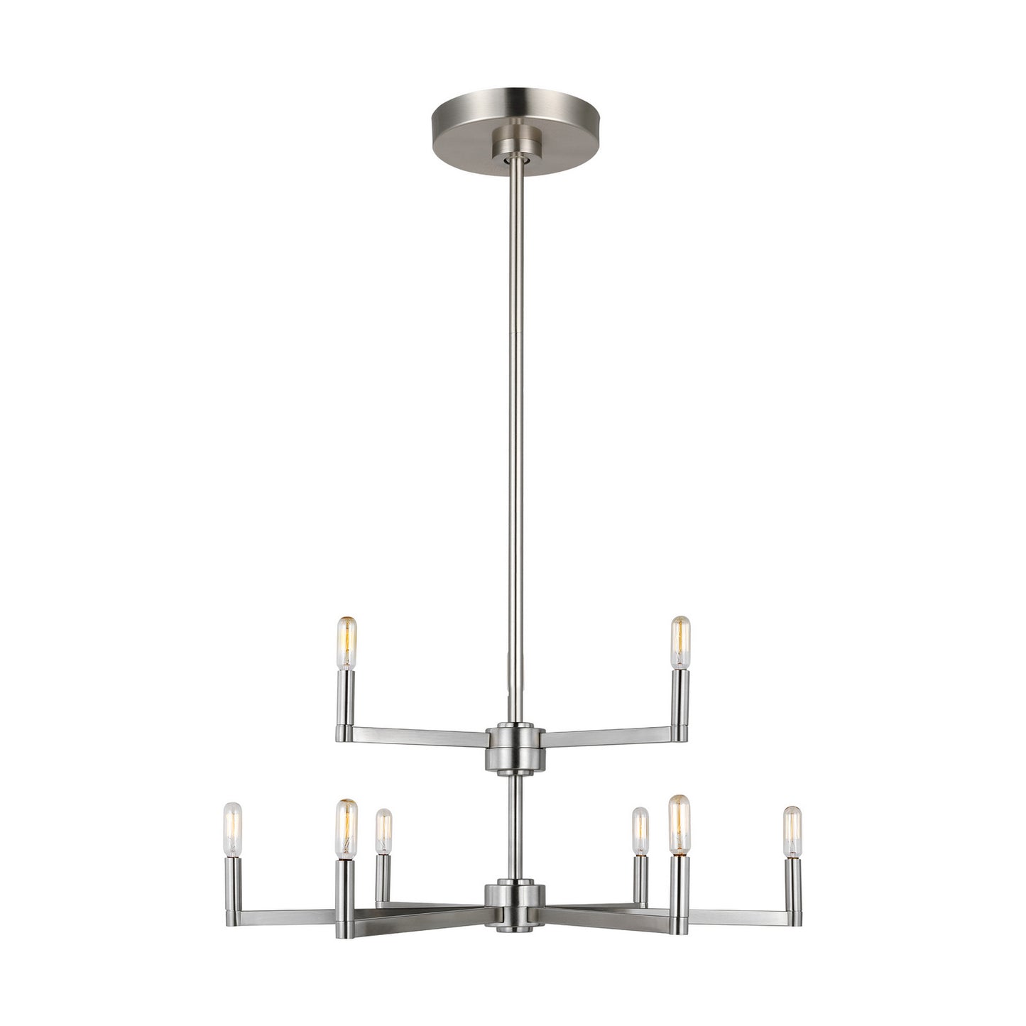 Fullton LED Chandelier in Brushed Nickel