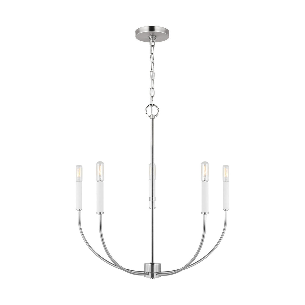 Greenwich LED Chandelier in Brushed Nickel