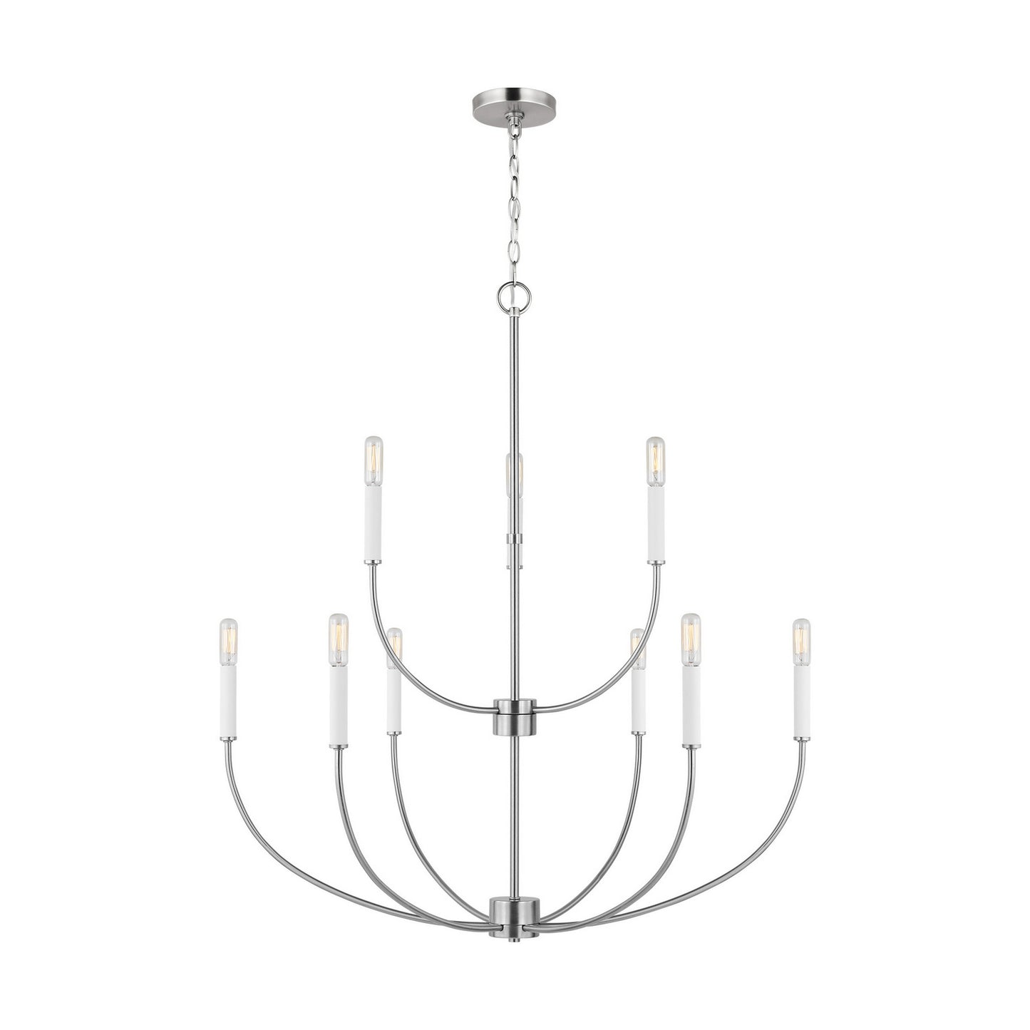 Greenwich LED Chandelier in Brushed Nickel