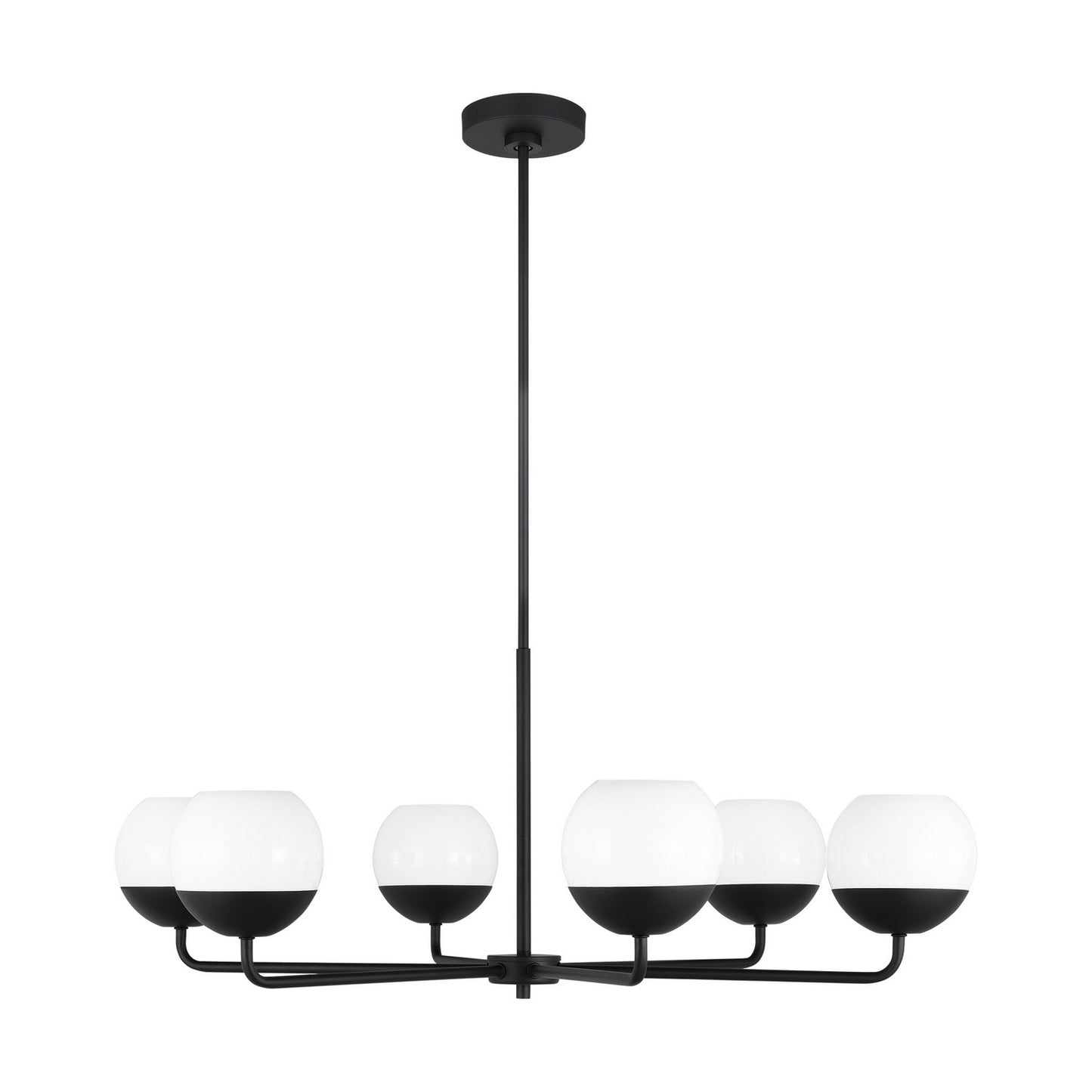 Alvin LED Chandelier in Midnight Black