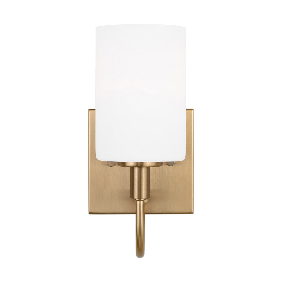 Oak Moore LED Bath Wall Sconce in Satin Brass