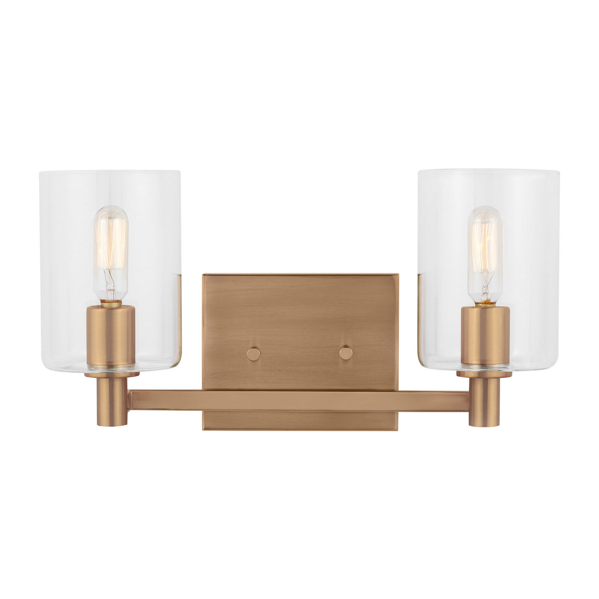 Fullton LED Bath Wall Sconce in Satin Brass