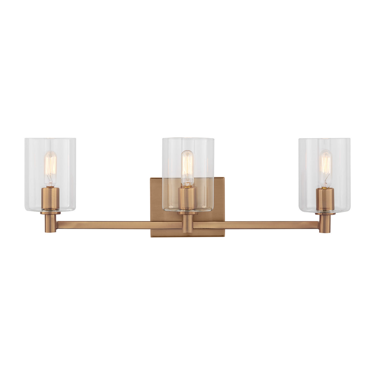 Fullton LED Bath Wall Sconce in Satin Brass