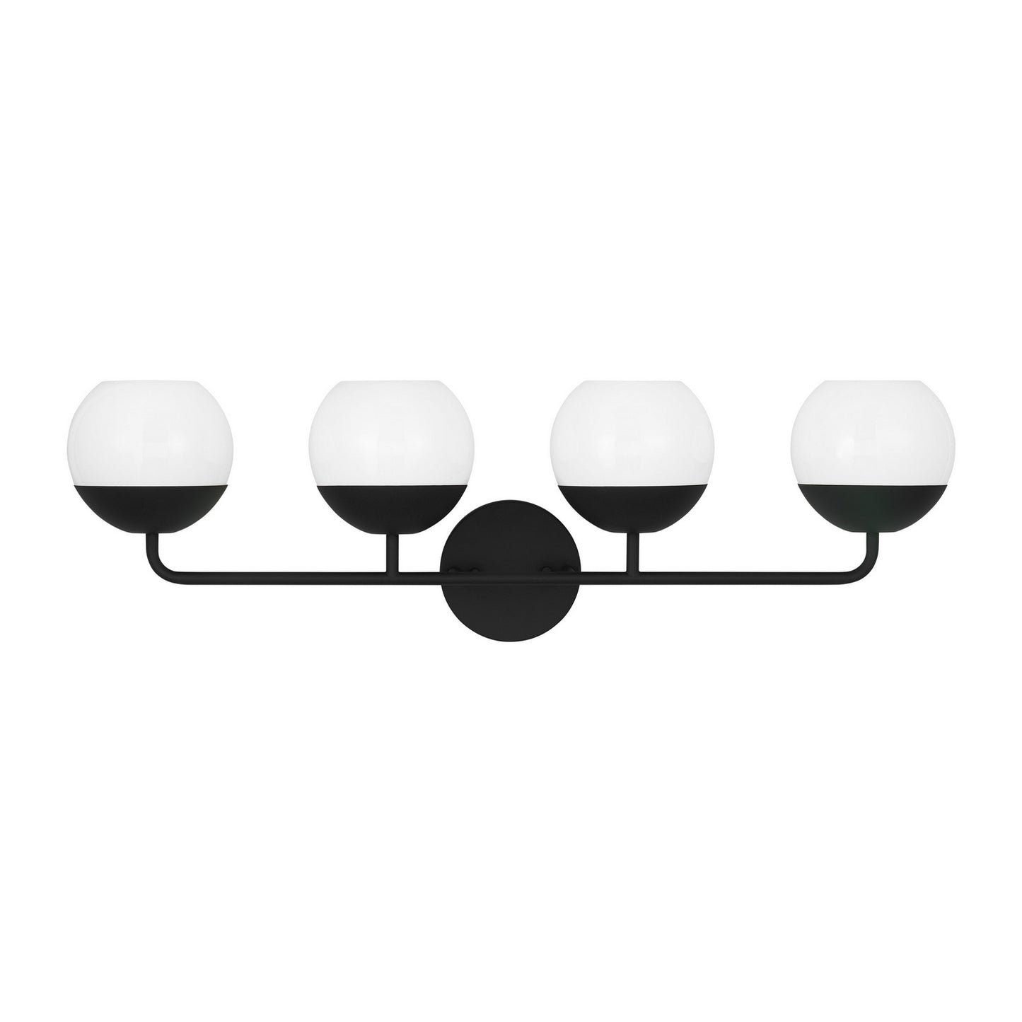 Alvin Four Light Bath Vanity in Midnight Black