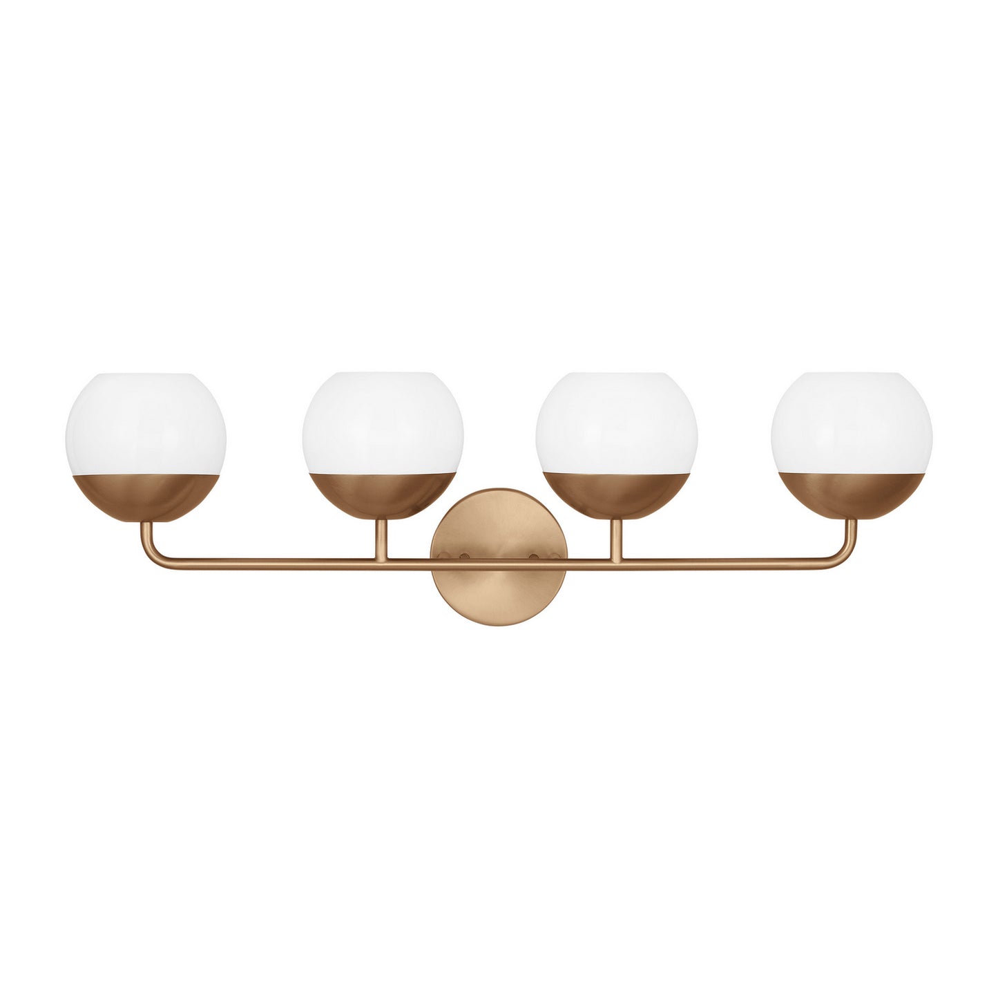 Alvin Four Light Bath Vanity in Satin Brass