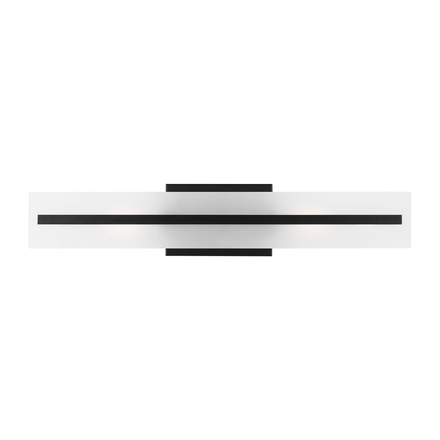 Dex Two Light Bath Vanity in Midnight Black