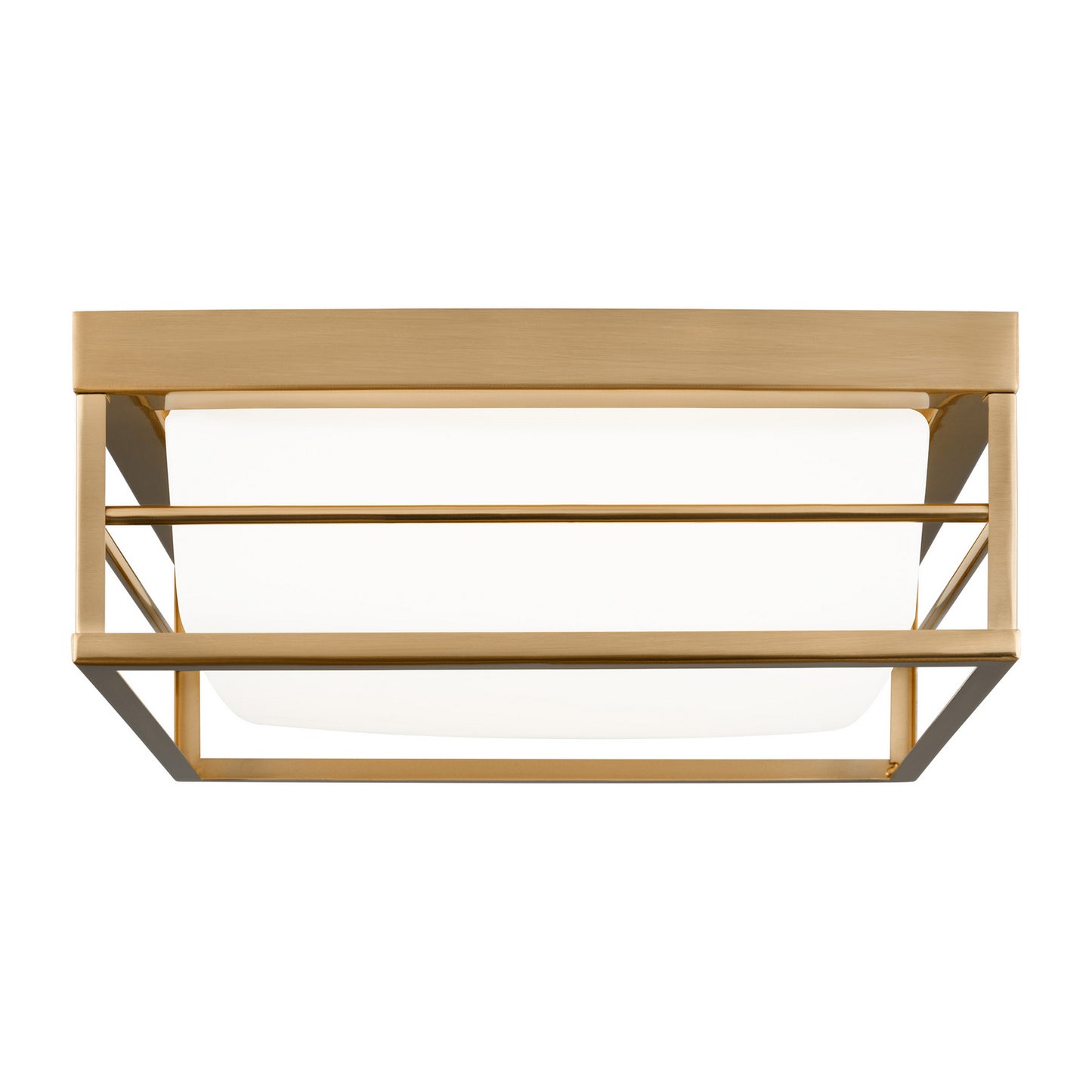 Dearborn LED Flush Mount in Satin Brass