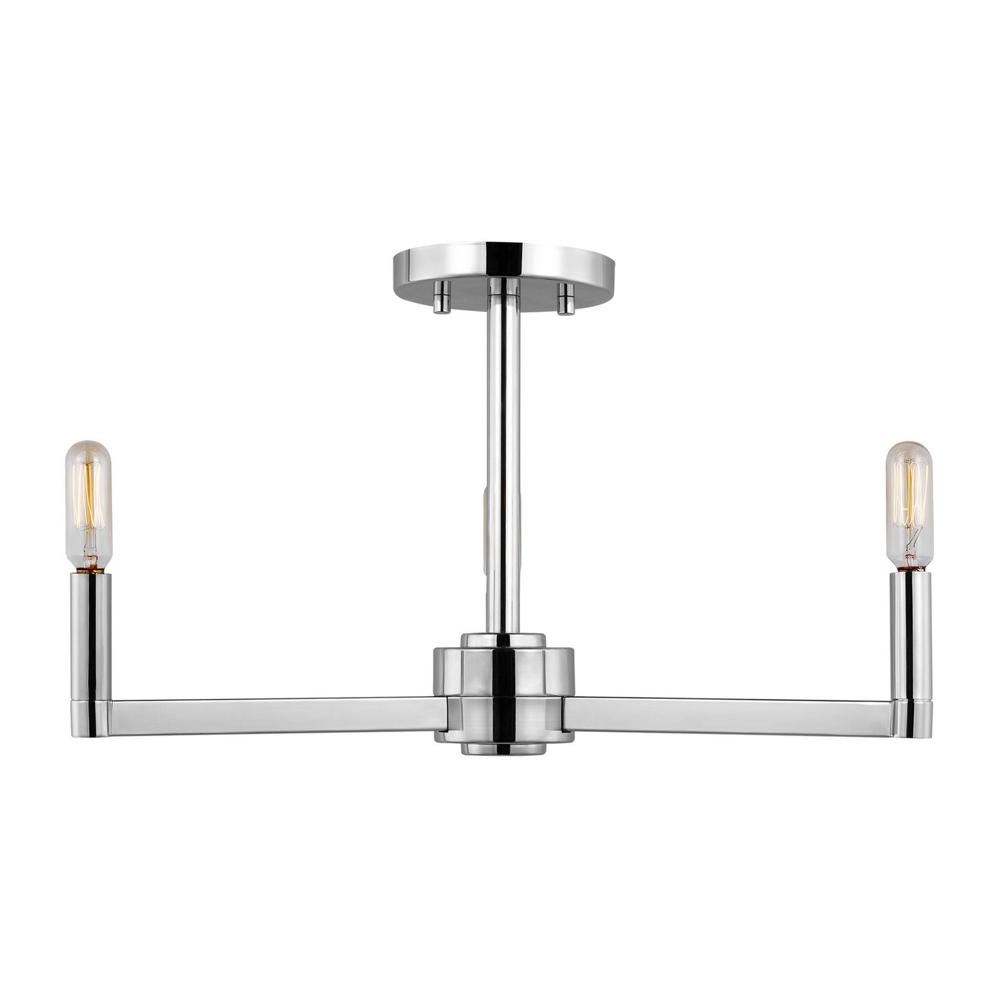 Fullton LED Semi-Flush Mount in Chrome