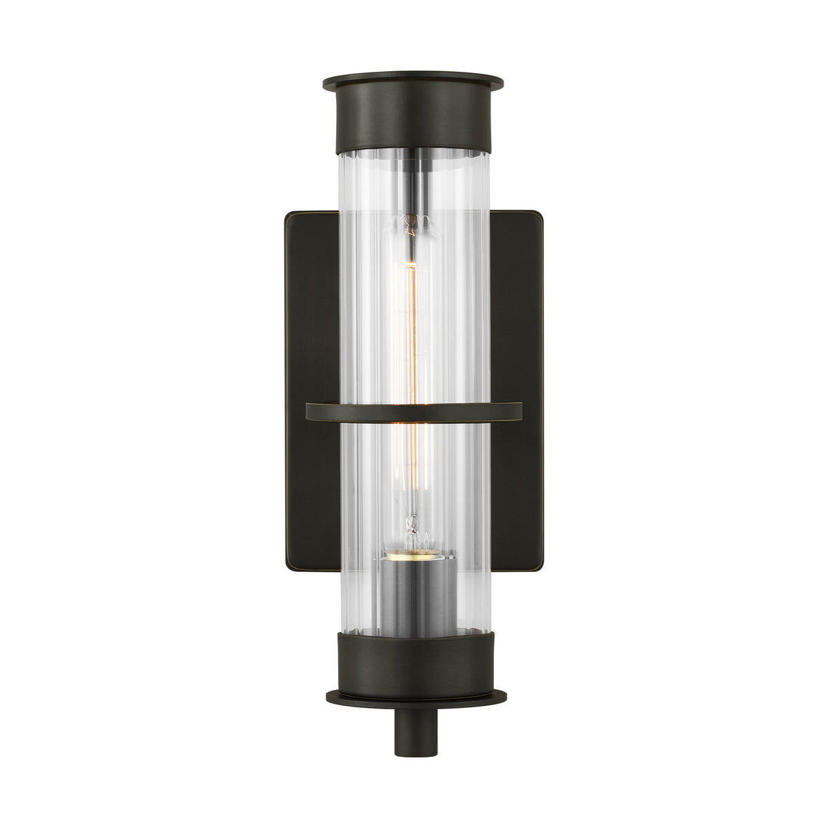 Alcona One Light Outdoor Wall Lantern in Antique Bronze