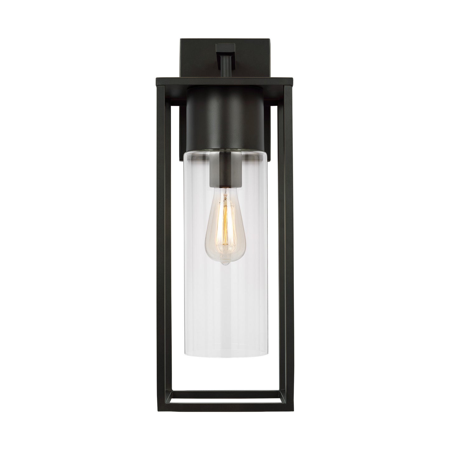 Vado One Light Outdoor Wall Lantern in Antique Bronze