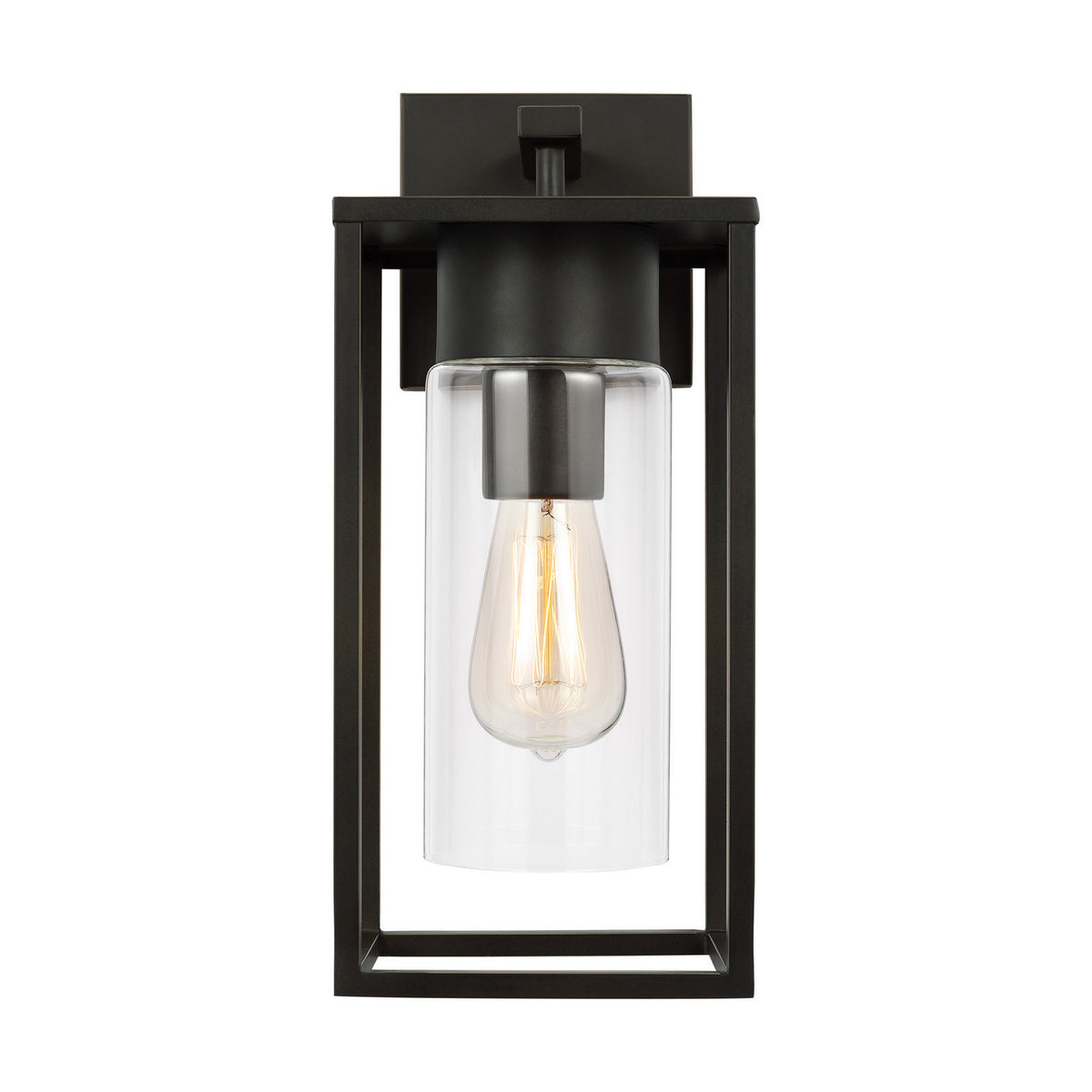 Vado One Light Outdoor Wall Lantern in Antique Bronze