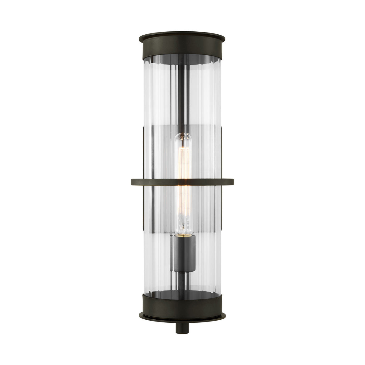 Alcona One Light Outdoor Wall Lantern in Antique Bronze