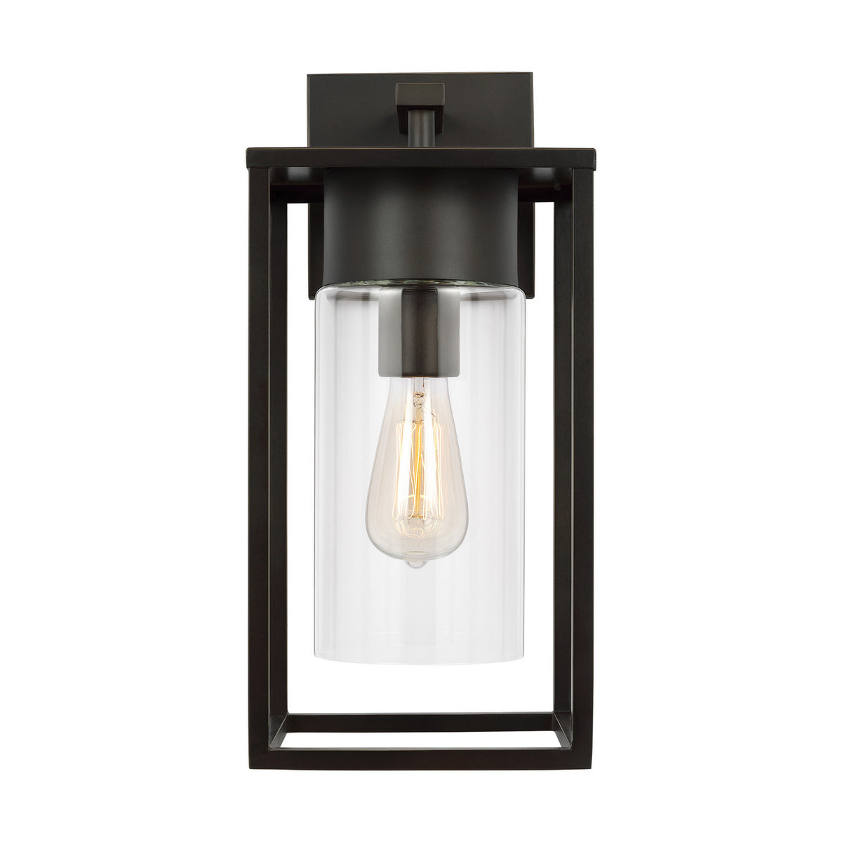 Vado One Light Outdoor Wall Lantern in Antique Bronze