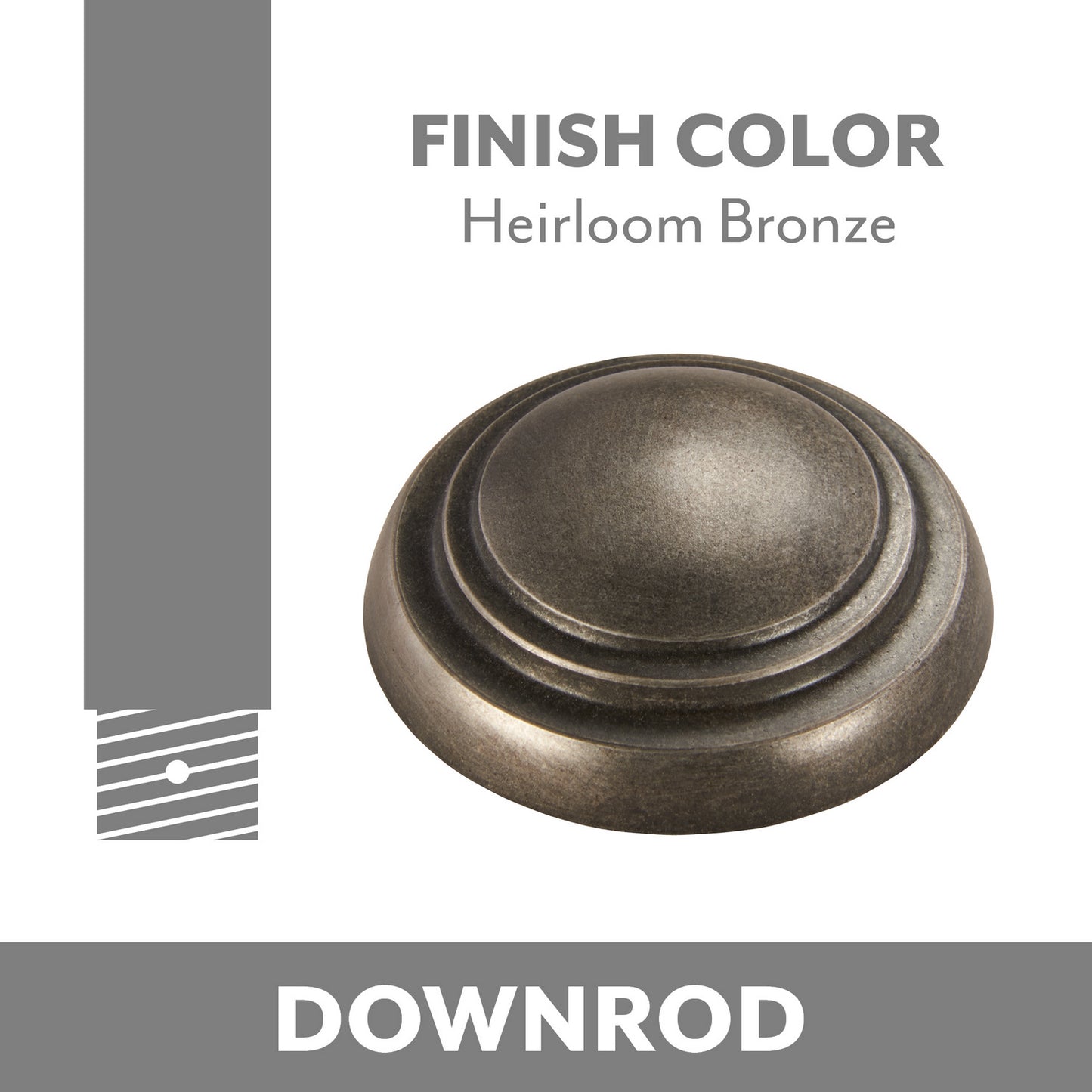 Down Rod in Heirloom Bronze