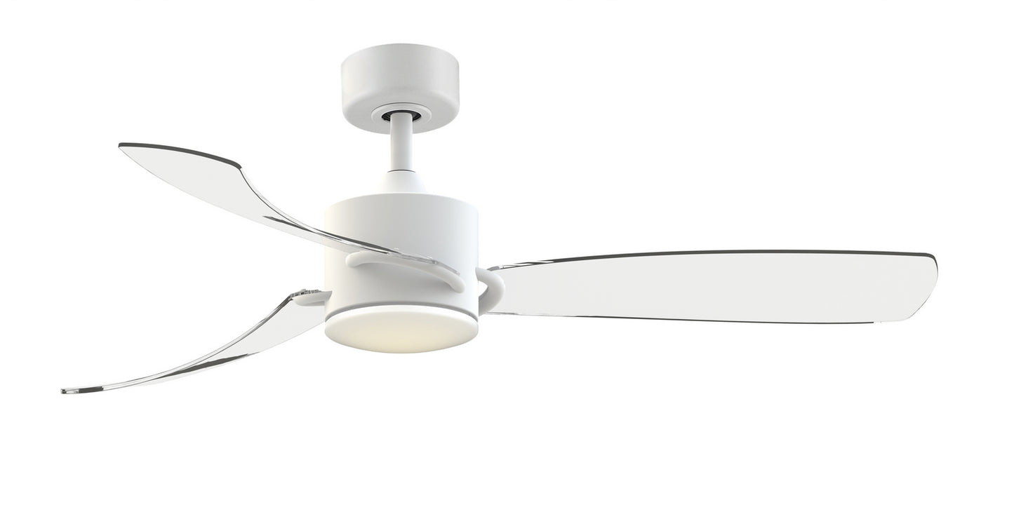 SculptAire 52" Ceiling Fan in Matte White