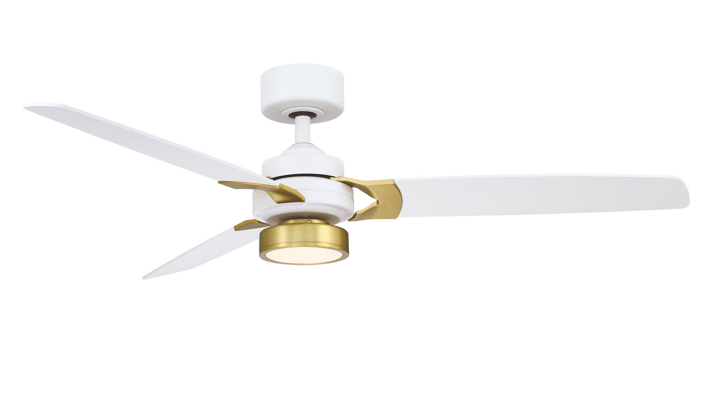 Amped 52" Ceiling Fan in Matte White
