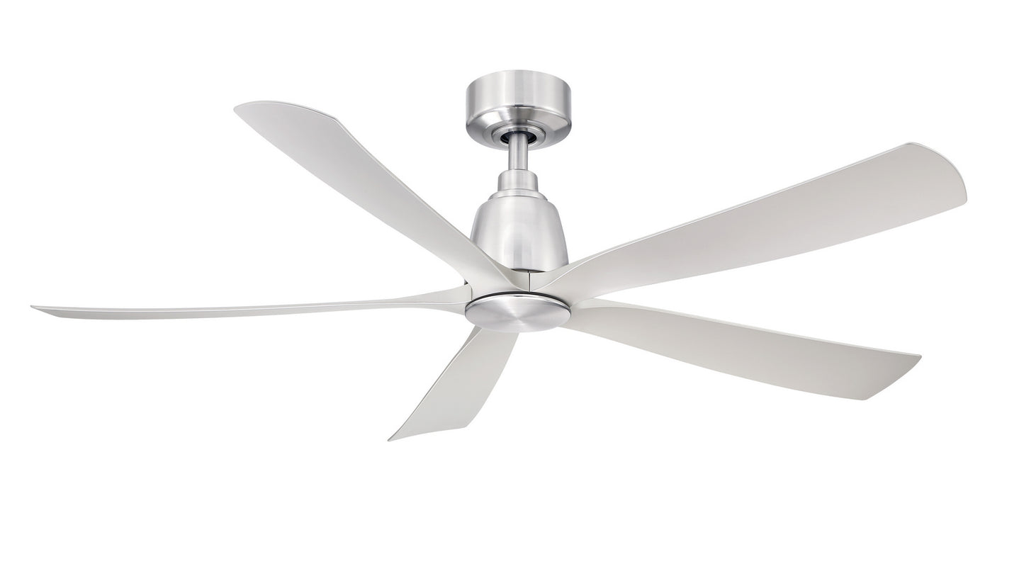 Kute5 52 52" Ceiling Fan in Brushed Nickel