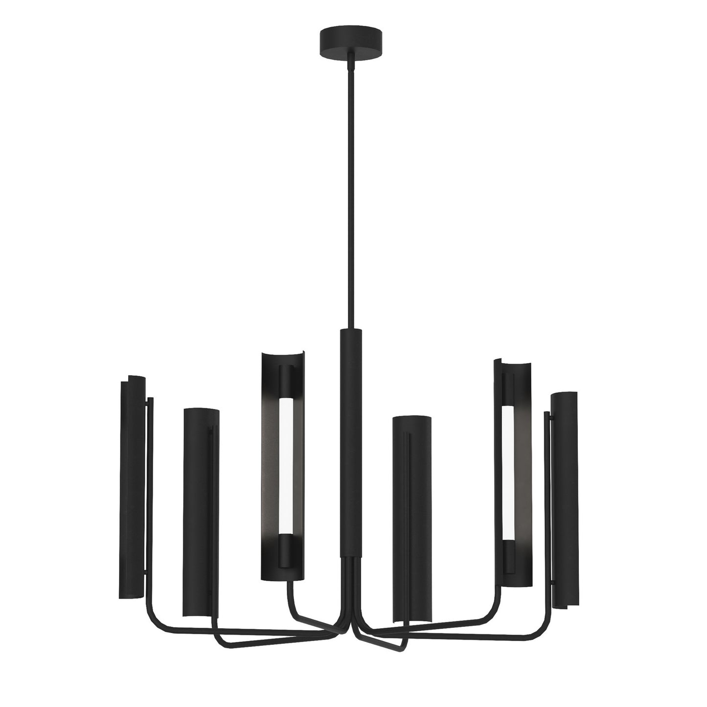 Carson LED Chandelier in Midnight Black