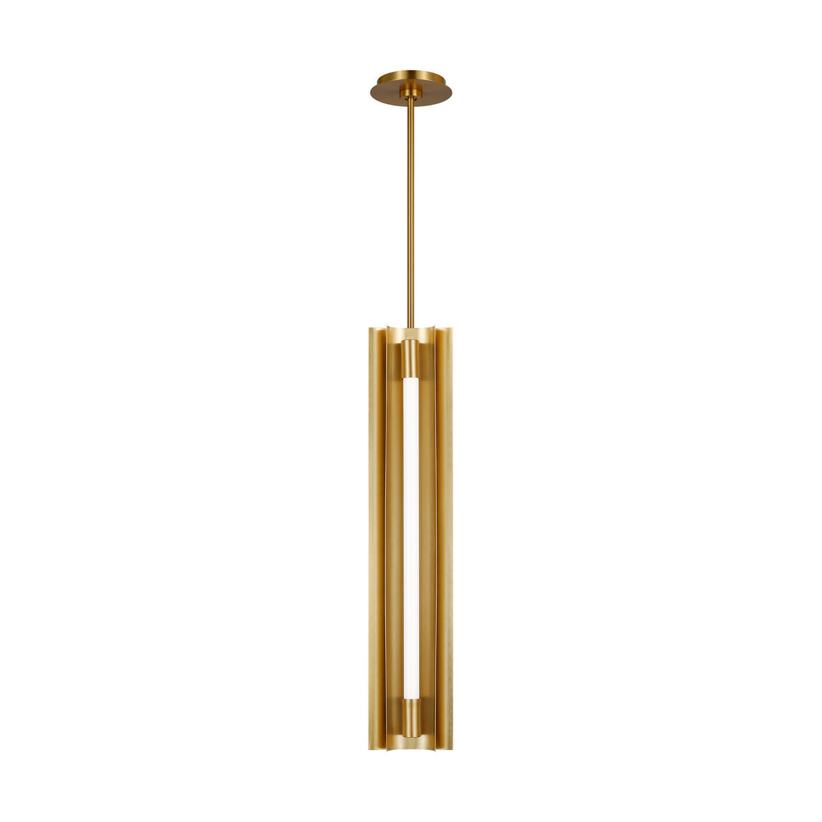 Carson LED Pendant in Burnished Brass